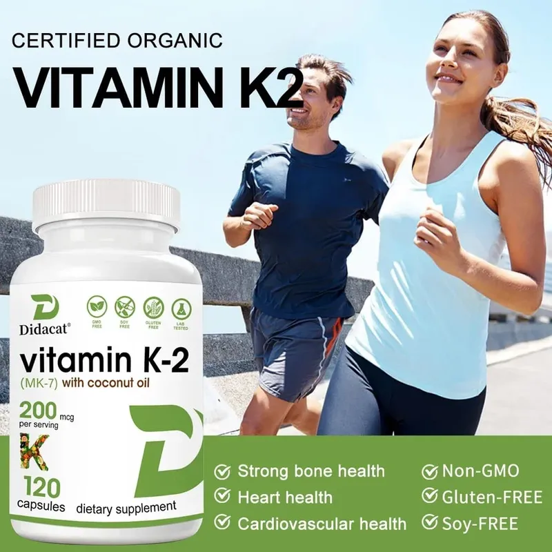 Vitamin K2 (MK-7) 200mcg Softgels Easily Absorbed Vitamin K Supplement - Bone Joint & Immune Support - Non-GMO Certified — image 6