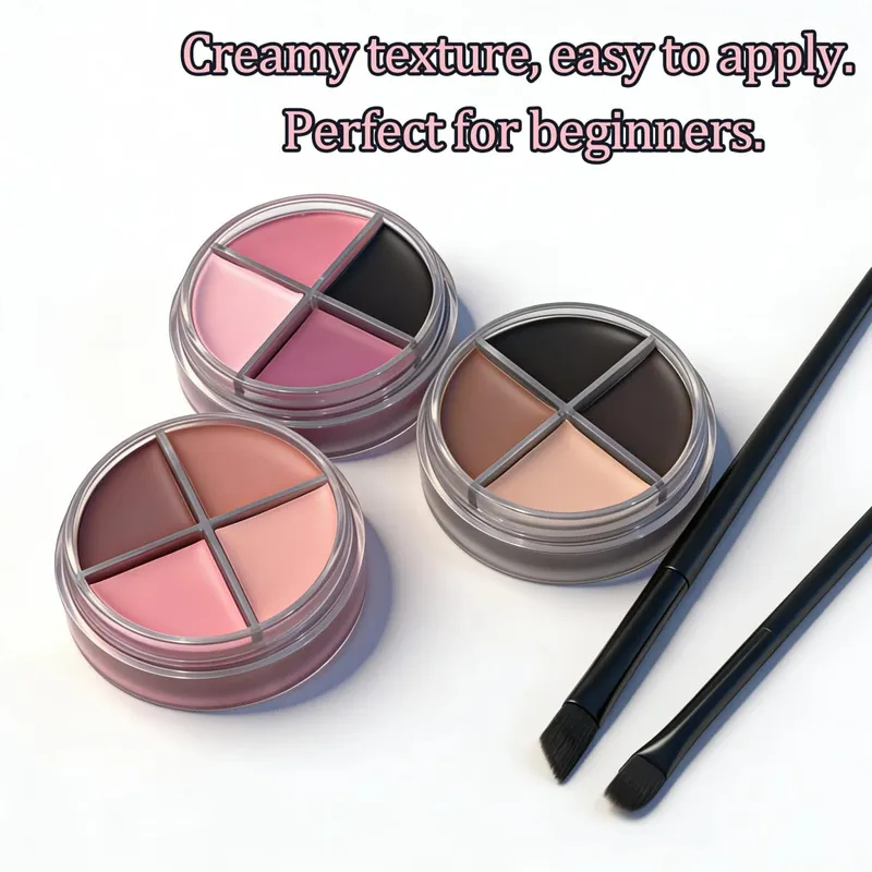 Herorange Smudge Proof Eyeliner Cream Kit Multi Purpose Eye Makeup for Beginners