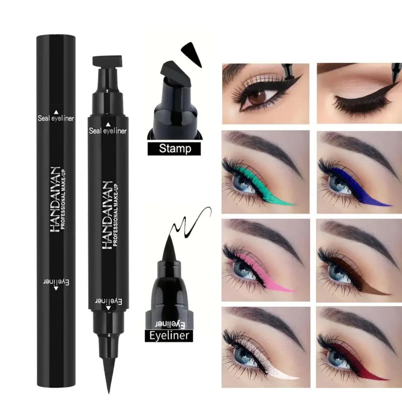 Long Lasting Triangle Liquid Eyeliner Stamp Waterproof Quick Dry No Smudging Eye Cosmetics Tool for Professional Makeup — image 4