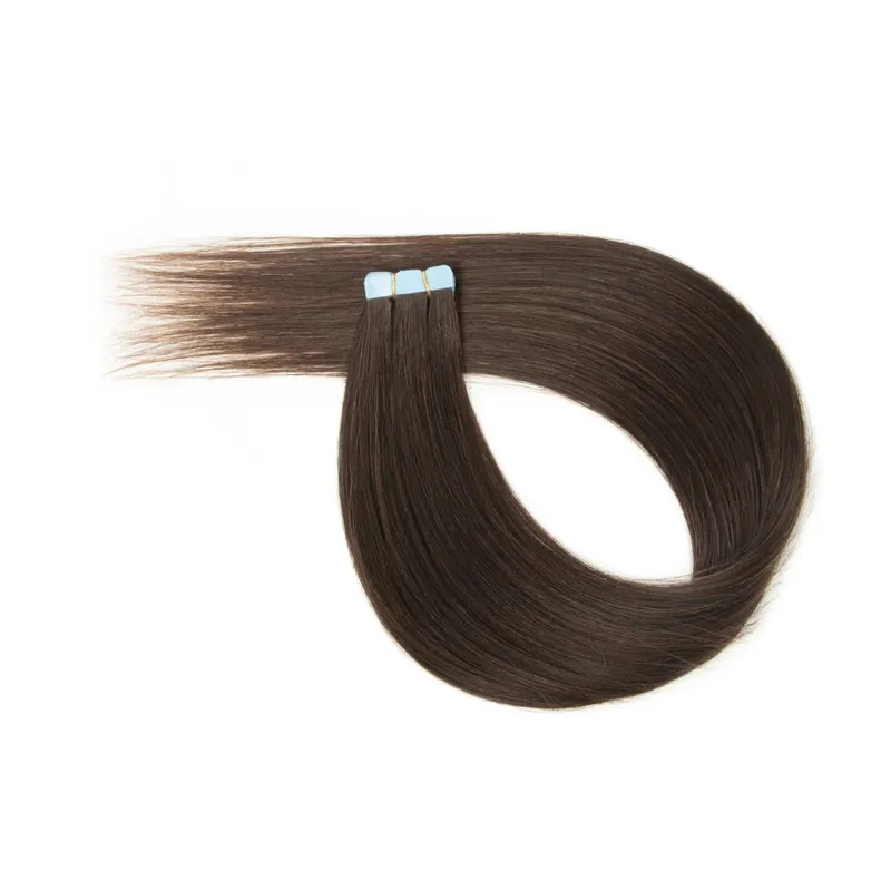 Macchina Remy Mini nastro invisibile per capelli umani veri nelle estensioni Trama della pelle per capelli laterali da donna 10 pezzi Uso quotidiano Indossare — image 9