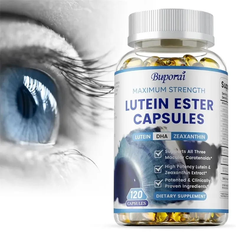 Lutein Ester Capsules - with Zinc Vitamins C E Zeaxanthin for Dry Eyes Fatigue Improve Visual Function for Healthy Eyes — image 1