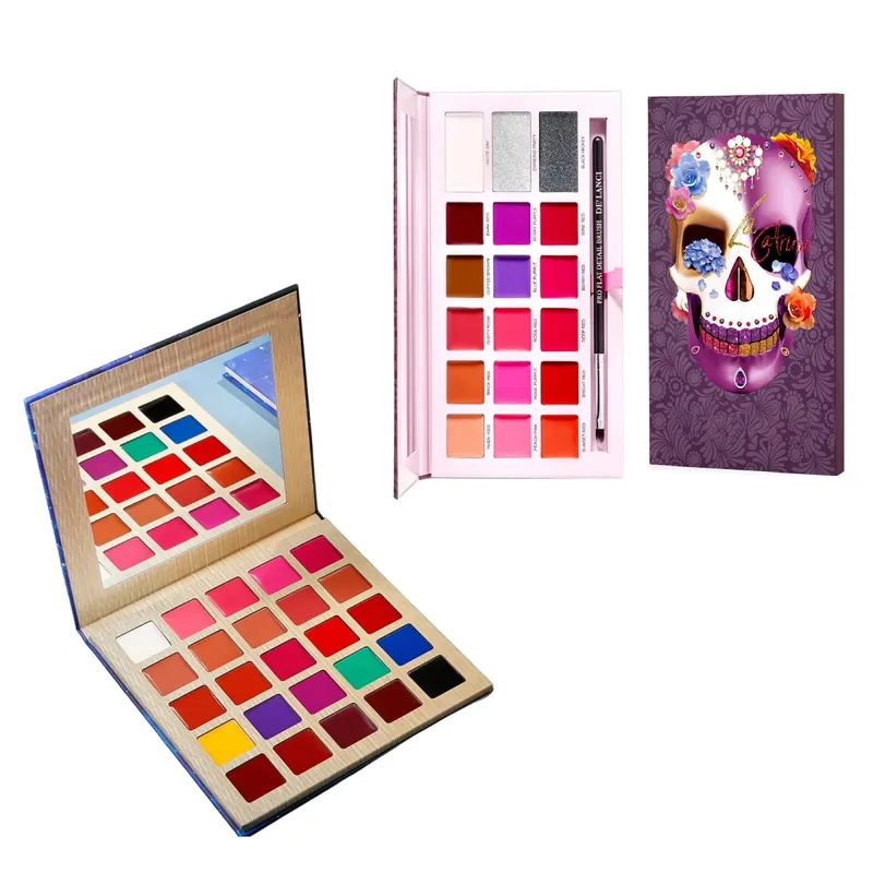 1PCS Multicolor Blusher&Eyeshadow&Bronzer&Lipstick Palette Mutil-Use Makeup Palette for Halloween Festival Party Make Up — image 3