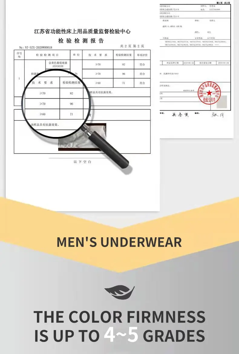 MiiOW 3Pcs Men Boxer Shorts Cotton Men's Panties Graphene Antibacterial Crotch Man Underpants Breathable Summer Men Boxer Briefs — image 8