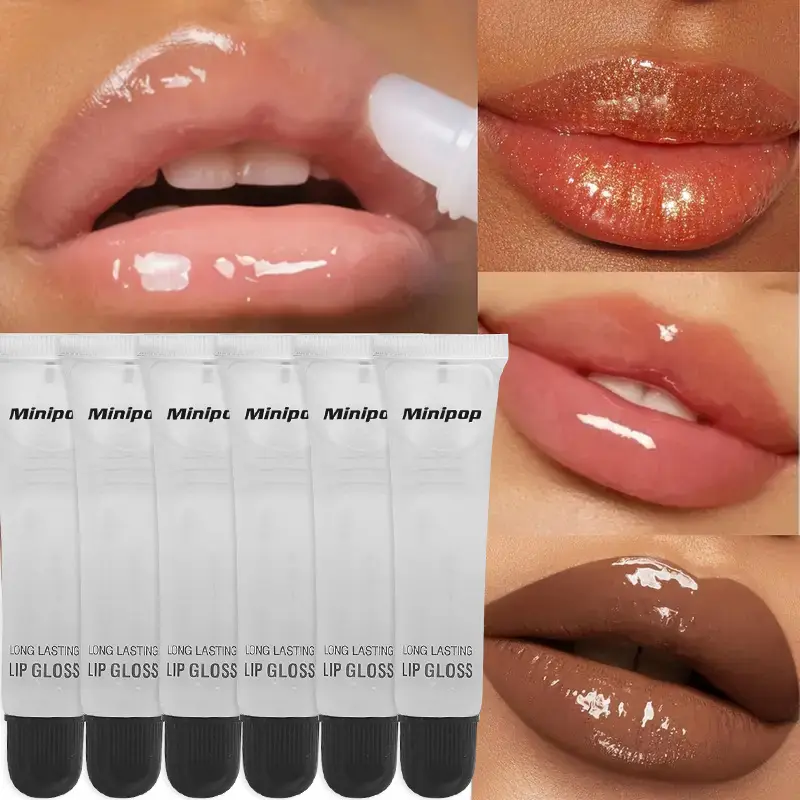 2/3/6pcs Long Lasting Hydrating Clear Lip Gloss | Non-sticky Lip Base Oil High-shine Finish Lip Care Cosmetics 18ml