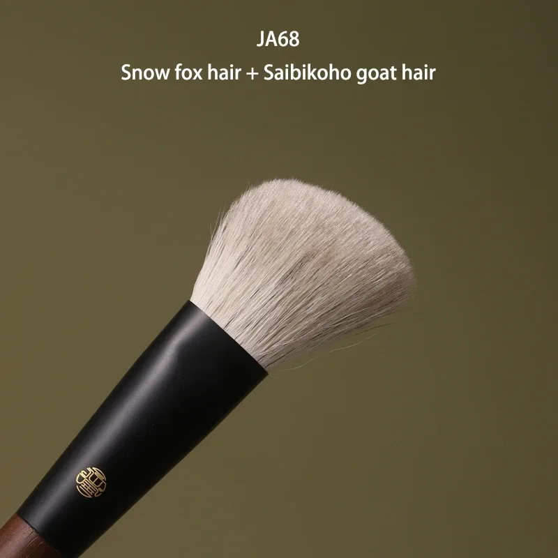 Professional Handmade Makeup Brushes 1PC Squirrel Fox Horse Goat Hair Angled Contour Brush Walnut Handle Make Up Brush — image 9