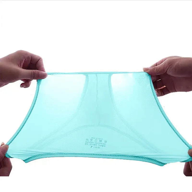남성 속옷 섬세한 얼음 실크 투명 삼각형 팬티 성격 낮은 허리 팬티 — image 6