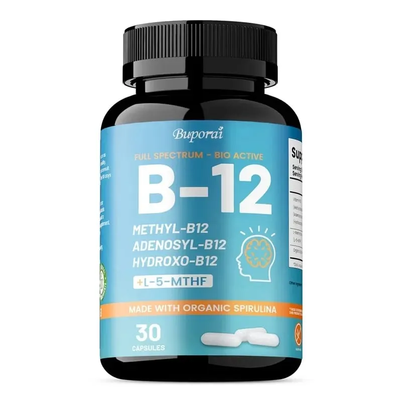 Vitamin B12 - Supports Energy Metabolism Nervous System Cell Health Heart Immunity and Red Blood Cell Formation — image 9