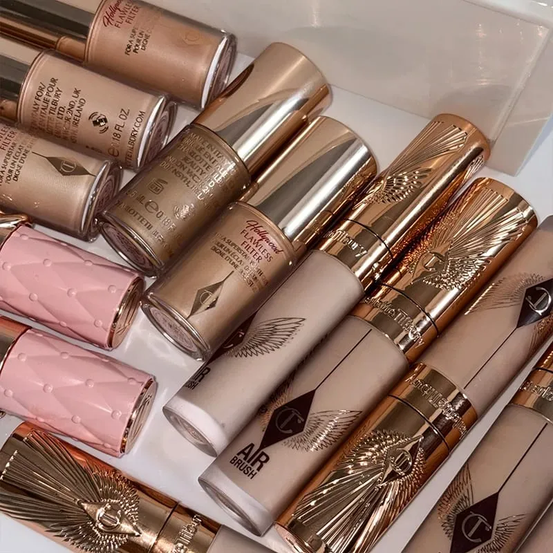 Charlotte Latest Tilbury Moisturized Plump Lip Gloss Highlights Concealer Liquid Foundation Two Color Heartbeat Blush Makeup — image 7