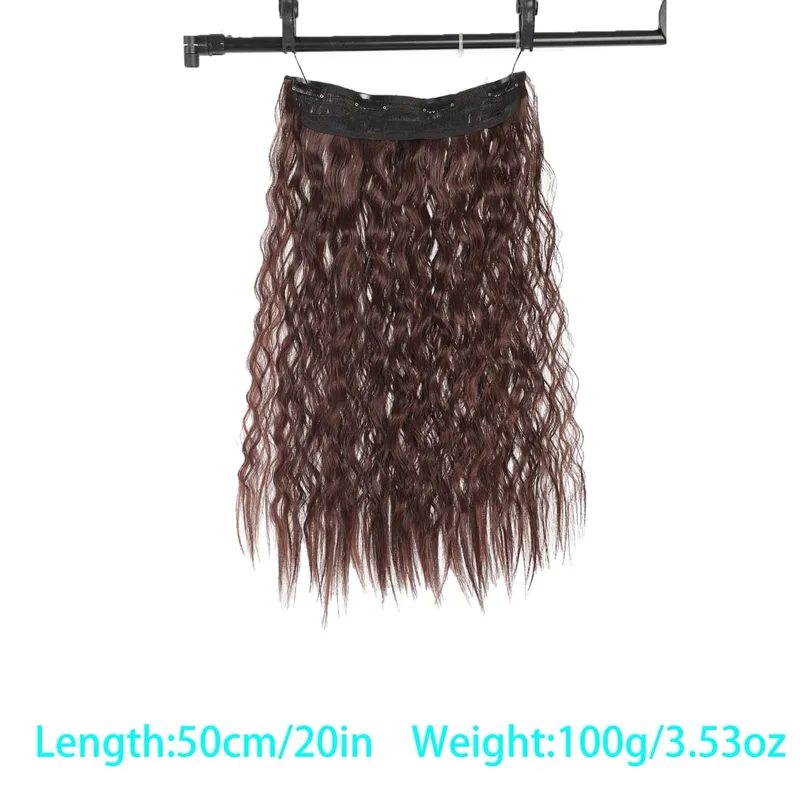 Synthetic corn beard curly hair extensions in three sizes wig head covers full top hair covers replacement for women's wigs