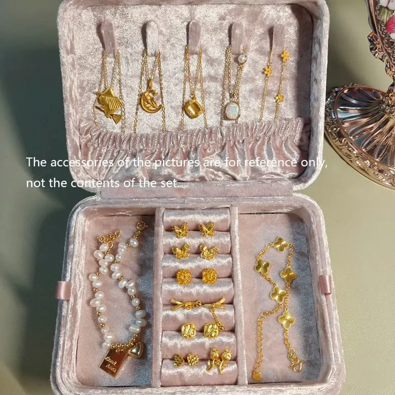Flower Knows Makeup Profissional Completa Eye Shadow Air Cushion CC Cream Blush Lipstick & Mascara Jewelry Storage Box Gift Set