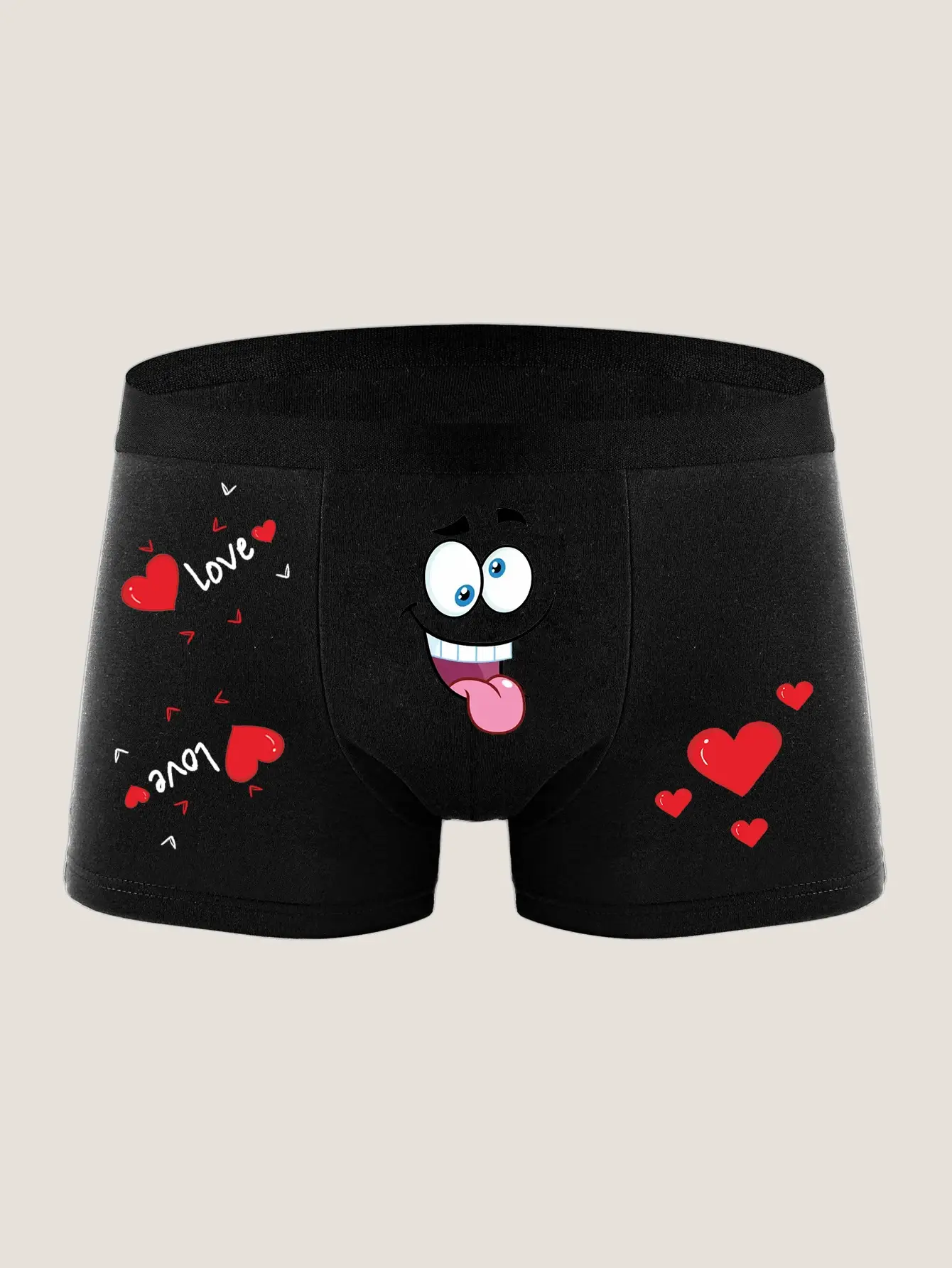 Mens Boxers with Elastic Waist, Soft Boxer Shorts with Interesting Expressions Printed, Stretch Fit Underwear for Everyday Wear — image 8