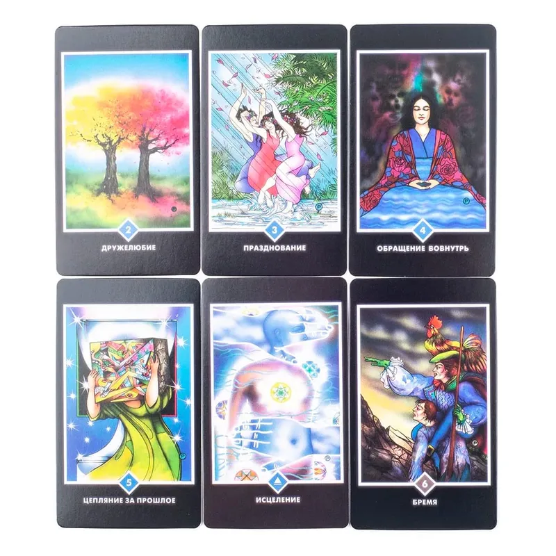 ОШО ДЗЕН ТАРО OSHO ZEN TARO 79Pcs รัสเซีย Visions Fate Divination ไพ่ทาโรต์ FortuneTelling การ์ดเกม Party Board Game10.3x6CM