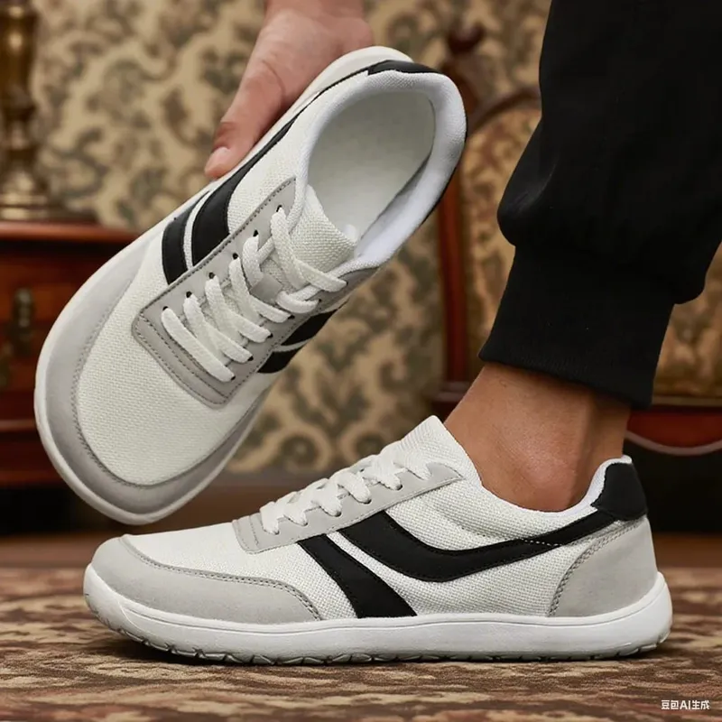 New Wide Toe Men Shoes Casual Versatile Soft Sole Wide Last Shoes Walking Shoes Fashion Breathable Mesh Comfortable Sneakers Men — image 9