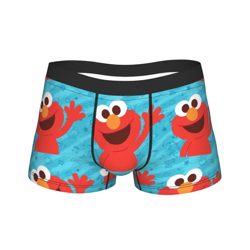 S-Sesames Streets Tango Elmo & Grover Unterwäsche Herren Shorts Slips Lustige Boxershorts Qualität Customs Oversize Höschen — image 24
