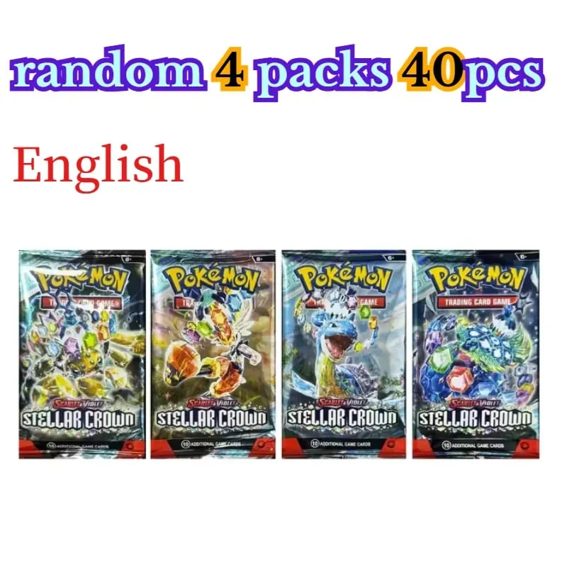 Menyenangkan 40 Buah Paket Kartu Pokemon 4 Set Sun Moon Violet 151 Kartu Perdagangan Inggris Mainan Koleksi Hadiah Halloween Fantasi Sci Fi — image 10