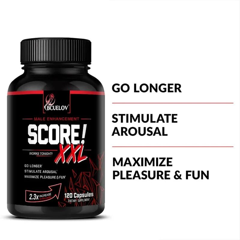 Score XXL Black Maca Supplement - with L Citrulline Support Men Health for Energy Endurance Muscle Mass Maca Root Capsule — image 6