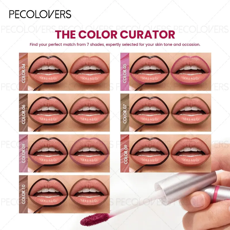 7PCS Peel Off Lip Tint Mask Liquid Lipstick Tear-Off Long-Lasting Waterproof Non-Stick Cup Matte Finish Resistant Lip Stain — image 6