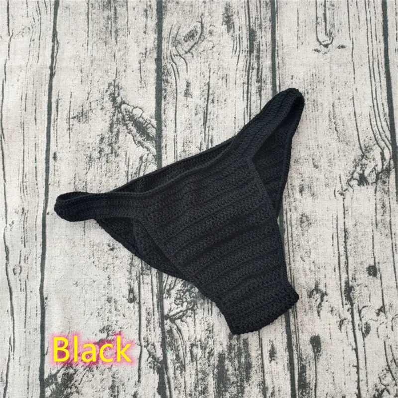 Hot Men Women Breathable Underwear Hand Crochet Low Rise Gstring Swimming Sunbathing Thong Sissy Panties Трусы Мужские — image 17