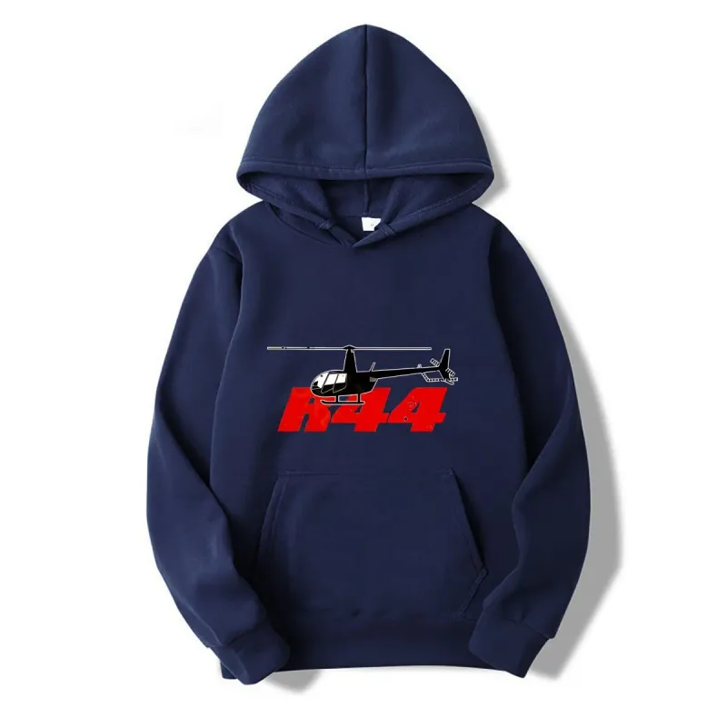 R44 Helicopter Pilot Aviation hoodies Snapback autumn long sleeves Knitted Bucket hoodies