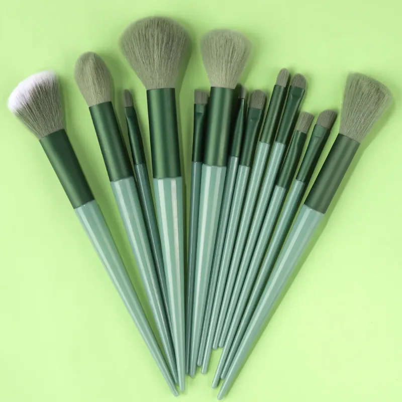13PCS Makeup Brushes Set Eyeshadow Foundation Highlighter Blush Concealer Female Soft Beauty Tool Puff Beauty Sponges Thumb Puff — image 22