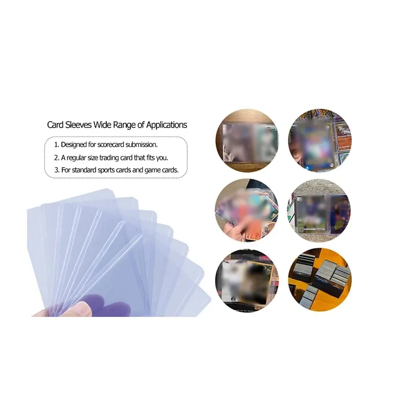25/50/100 Count Card Sleeve for Cards 3'x4' Baseball Card Sleeve Hard Plastic Card Protector for Game Trading Cards Sports Car — image 4