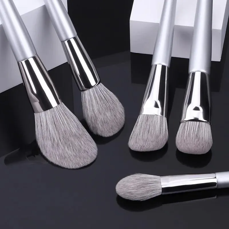 12PCS Makeup Brushes Kit Professional Natural Goat Hair Foundation Powder Contour Eyeshadow Lip Make Up Tools For Women