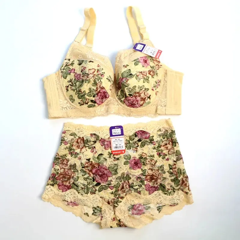 Women's Bra Set Sexy Lace Printed Embroidery Plus Size Full Cup Female Lingerie Suit 34 36 - 48 B C D E F — image 11