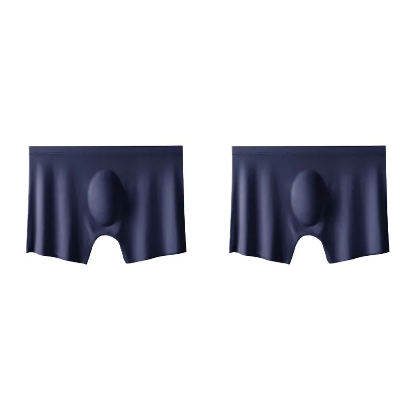 2Pc Men's Panties Ice Silk Underwear Men Underpants Boxers Seamless Man Ultra-thin Cool Breathable Boxer Shorts Male Boxershorts — image 26