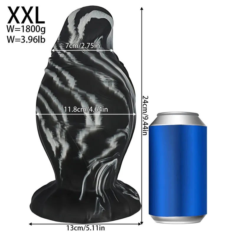 Enorme spina anale spessa Grande ventosa Butt Plug Fantasia in silicone Dilatatore allungamento anale espansore Giocattoli adulti del sesso per donne uomini