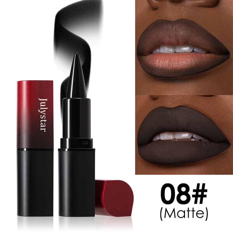 Tapered Nib Lip Liner Pencil Long-Lasting Matte Black Brown Velvet Lipstick Waterproof Natural Slim Lip Liner Makeup Cosmetics