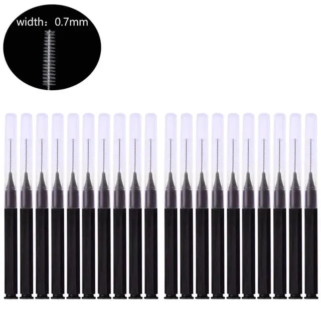 20Pcs Mini Eyebrow Brush Brow Perm Brush Disposable Brow Lifting Brushes Bendable Micro Eyelash Brush Applicators Makeup Tools — image 6