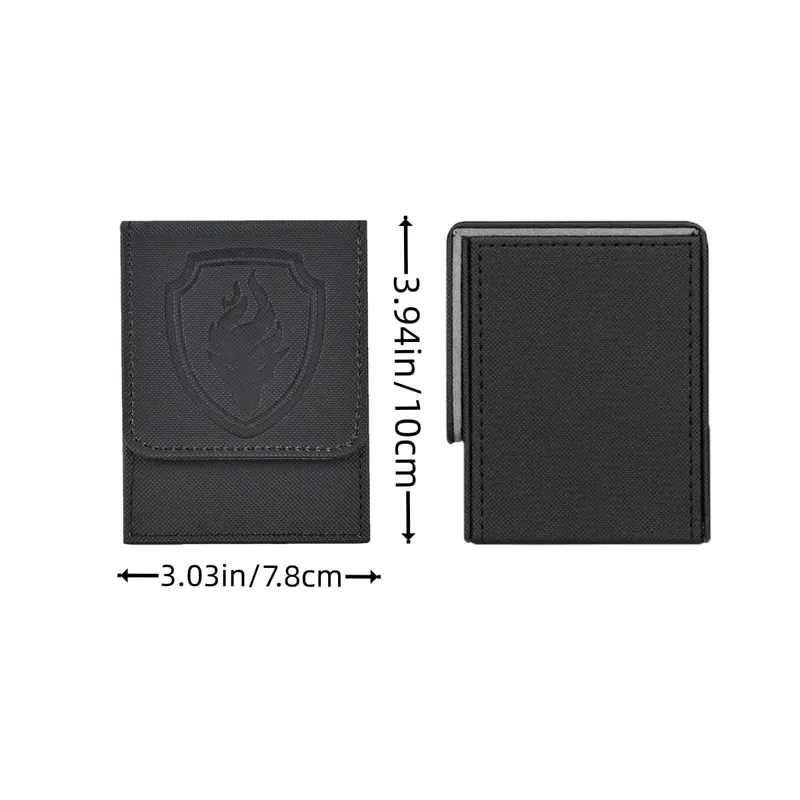 Premium Magnetic Card Deck Box - Secure Showcase for 110+ Cards Durable Faux Leather Display Window Ideal for Sport Game Car — image 5