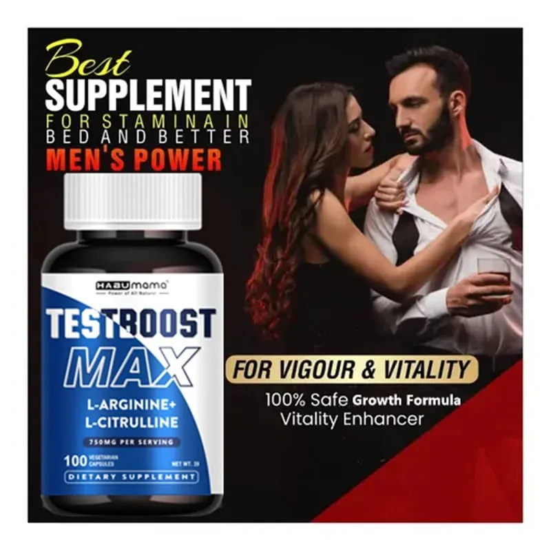 100 Tablets Test Boost Max Enhanced Strength & Firmness for Male Boost Stamina Performance & Prolonged Results