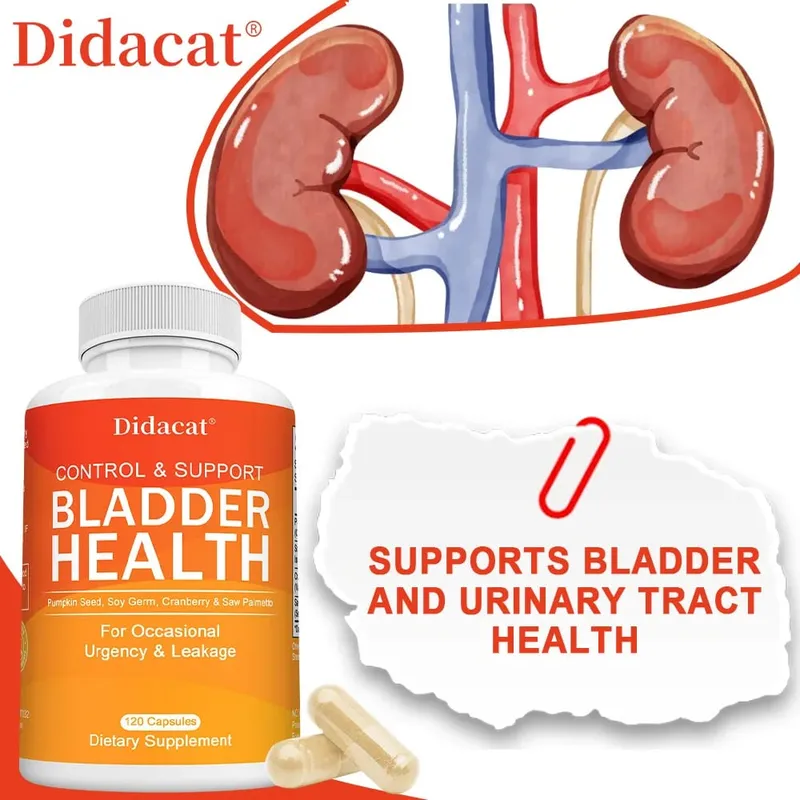 Bladder Control - with Cranberry Pumpkin Seed Extract - Urinary Tract Health Supports Healthy Urination - 120 Capsules — image 2