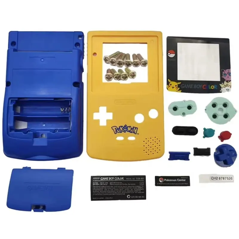 GBC Case GameBoy Color Replacement Yellow Colorful Case GBC Pokemon Case Pikachu — image 2