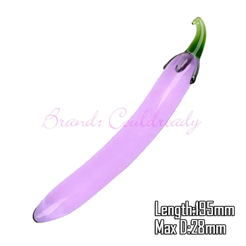 Pyrex Glass Dildo 195x33mm Fake Penis Crystal Anal Beads Butt Plug Prostate Massager G Spot Female Masturbation Toys — image 12