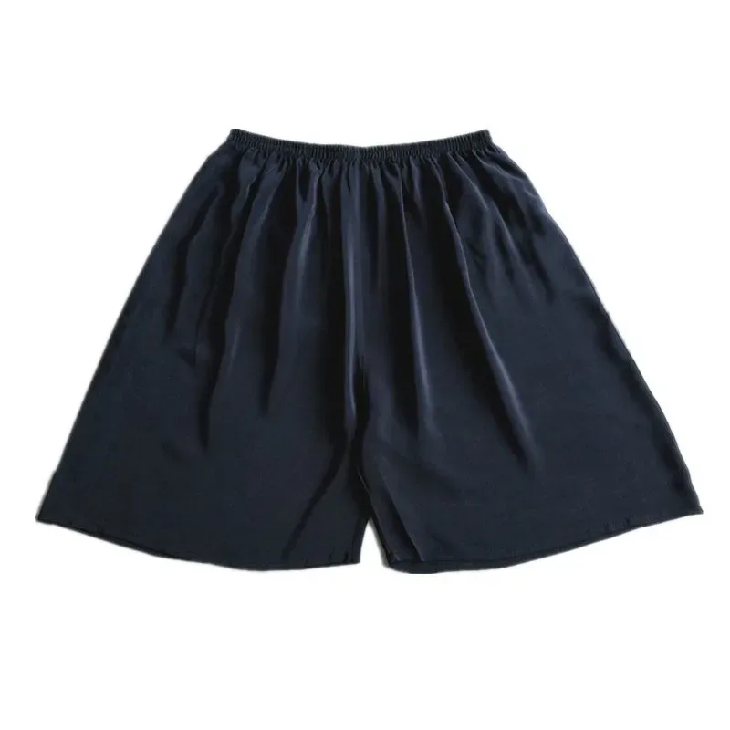 100% Mulberry Silk Men Boxer Underwear Couple Rubber Band Thin Short Home Pants Promotion Woman Can Wear — image 17