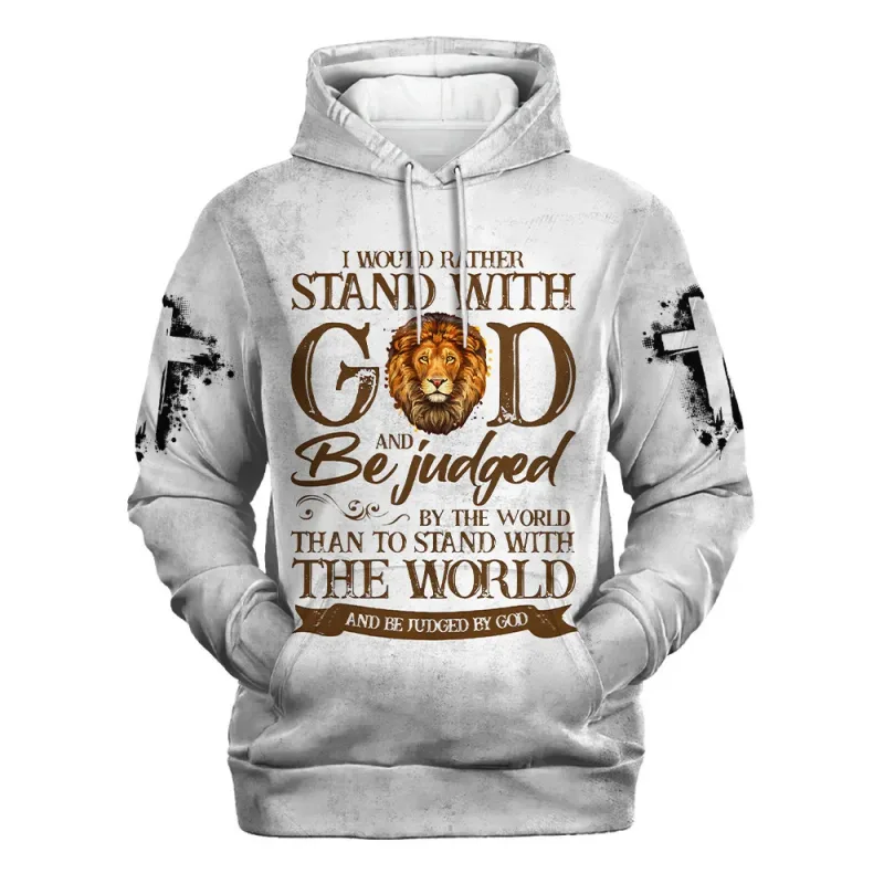 2025 primavera e outono deus jesus gráfico pullovers animal leão 3d impresso com capuz hoodies esportes casual diário unisex camisolas