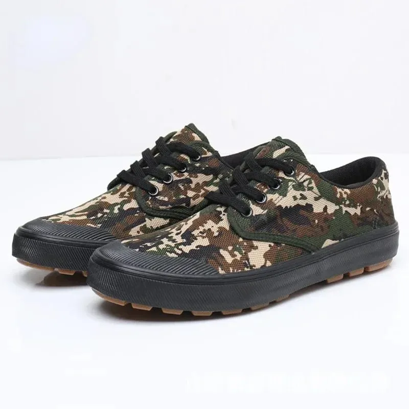 Outdoor Working Shoes for Men Non-slip Wear-Resistant Men's Vulcanized Shoes Mesh Breathable Rubber Shoes Men Training Sneakers — image 8
