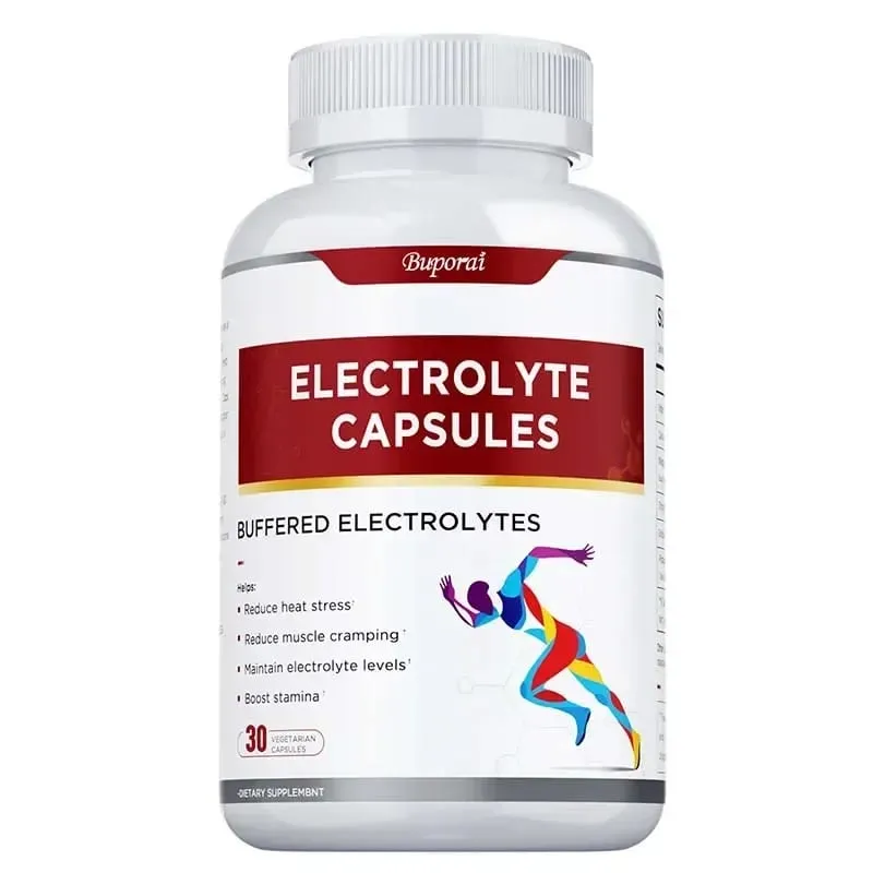 Electrolyte Capsules - Supports Electrolyte Balance Relieves Stress Supplements Sports Nutrition Improves Endurance Non-GMO
