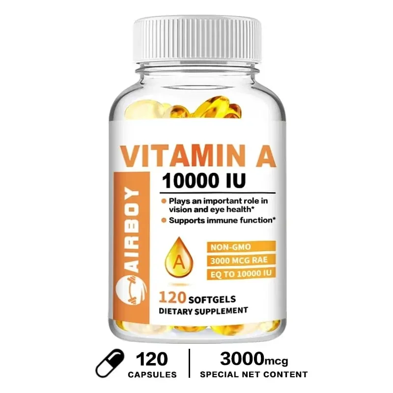 Vitamina A 10000 UI - Supporta la salute della vista e del sistema immunitario e la salute della pelle - Senza glutine non OGMIntegratori — image 9