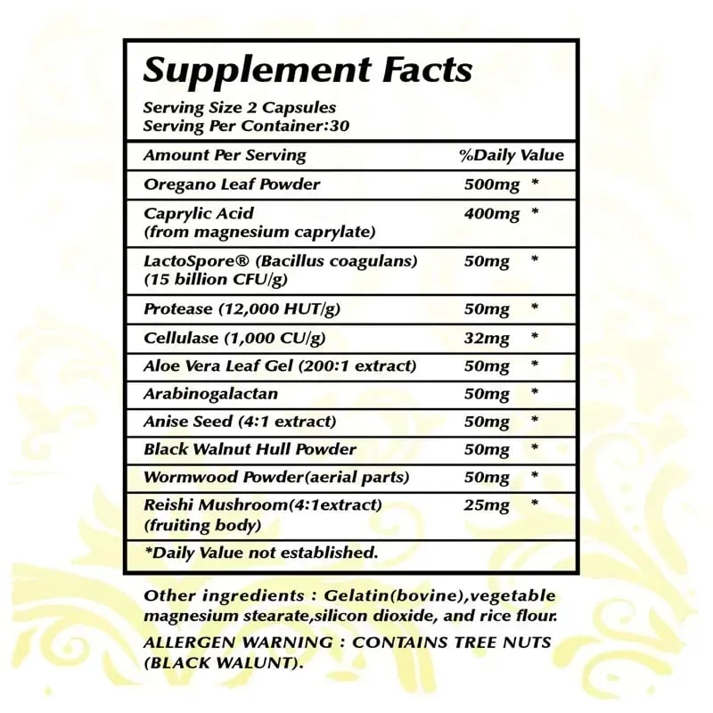 Candida Cleanse - Intestinal and Colon Support Cleansing & Detoxification Improves Digestion Enhances Nutrient AbsorptionSupp — image 4