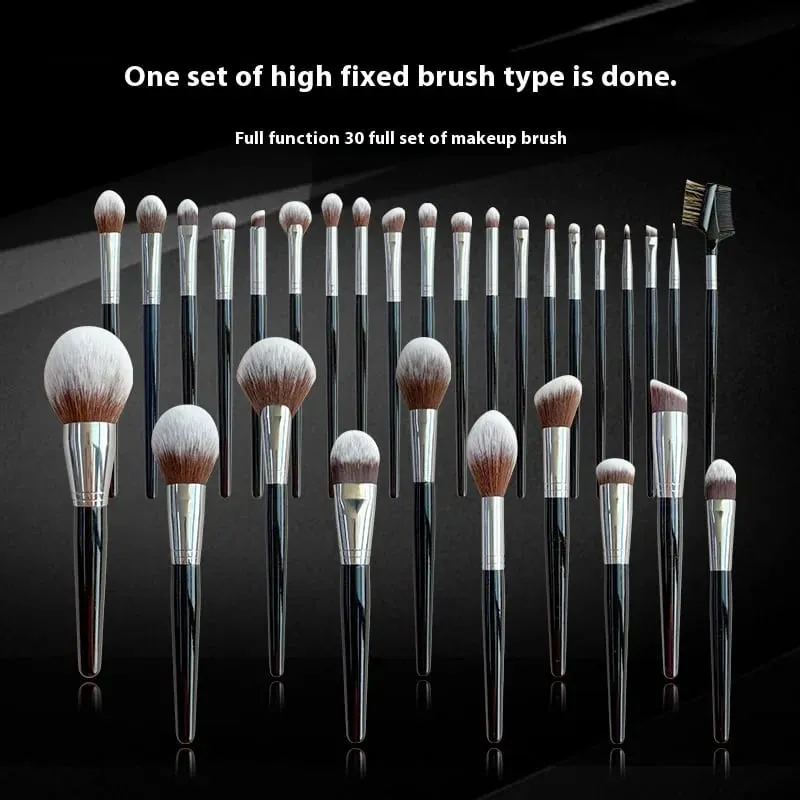 30pcs Makeup Brushes Kits High-end Eyeshadow Eyeliner Powder Blush Liquid Foundation Brush Professional Make up Tools Face Eye — image 1