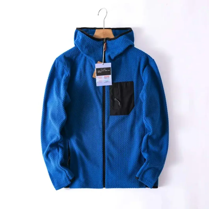 Cappotti con cerniera da uomo di alta qualità per l'autunno/inverno Cappotti caldi con cappuccio alla moda e versatili Felpe sportive casual per fitness