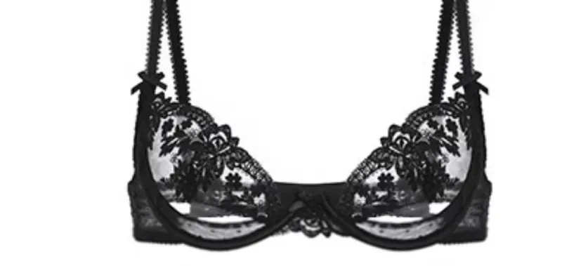 Bralette Renda Eropah Sarung Set Bra Tanpa Wayar Modish Cawan Nipis Anti-Kendur Bernafas untuk Cuaca Lembap & Keyakinan Sederhana — image 9