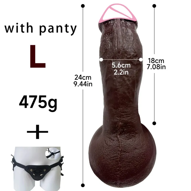 3 Sizes Soft Skin Feel Realistic Thick Dildo Adult Masturbation Silicone Dick Big Penis Anal Plug 18+ Sex Toy for Men Women Gay