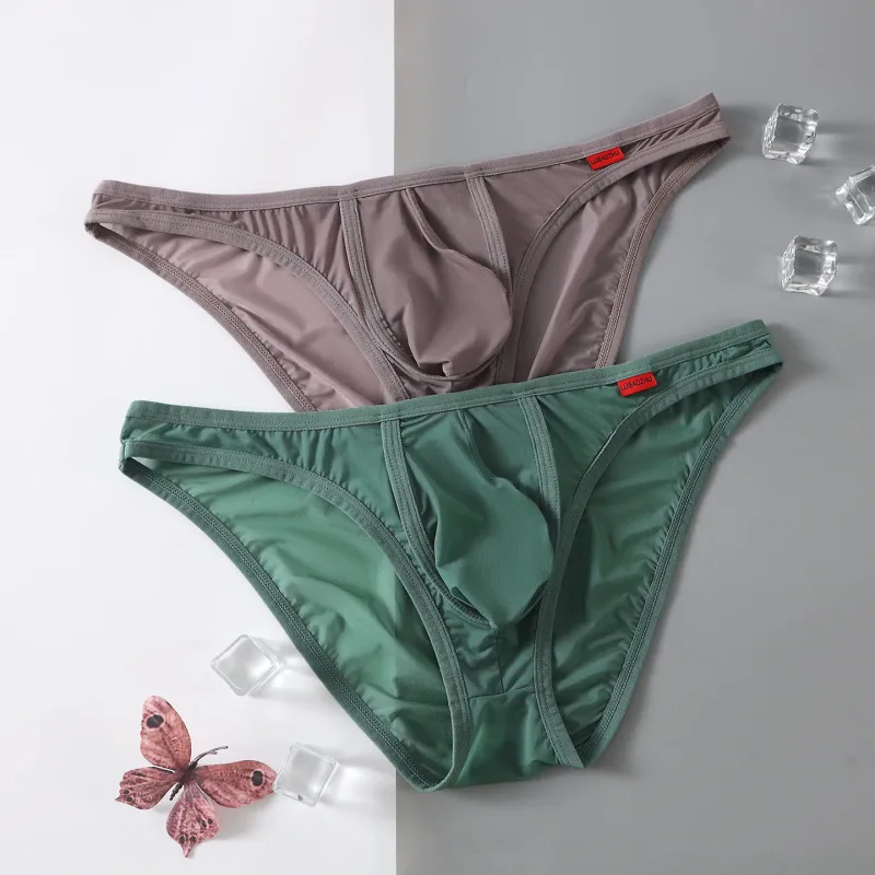 Ultra Thin Men's Underwear Large Pockets Triangular Underpants Transparent Lightweight Briefs — image 18