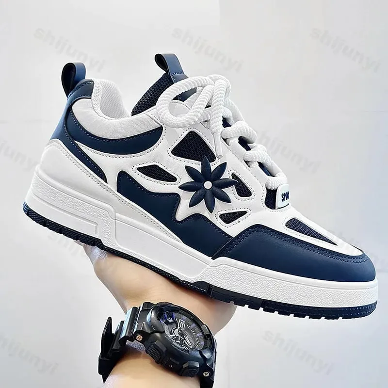 Men Platform Vulcanized Shoes New Fashion Increased Thick Sole Breathable Casual Wear Resistant Casual Sports Shoes for Men — image 5