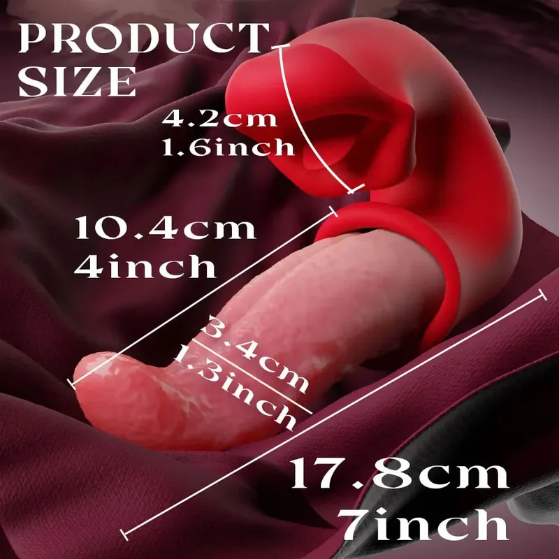3 IN 1 Tongue Swing Tease Vibrator Mouth Biting Clitoral Nipple Stimulator Clit G Spot Pleasure Tools Sex Toys for Women Couples — image 4