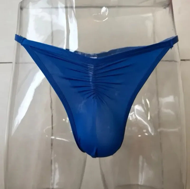 Abd boyutu erkek buz ipek Thongs külot seksi alçak G-String nefes dikişsiz t-geri spor spor iç çamaşırı artı boyutu — image 5